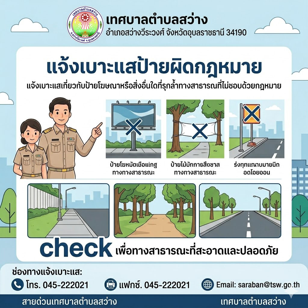 แจ้งเบาะแสป้ายผิดกฎหมาย